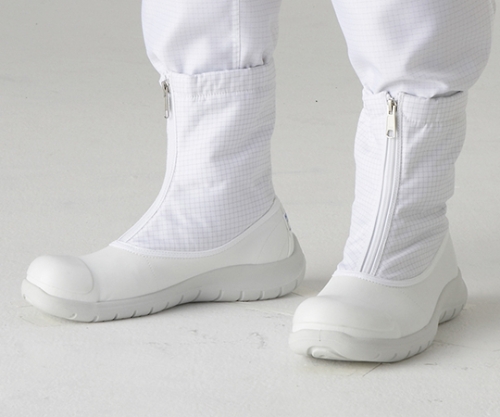 クリーンブーツ　安全シュート・トゥガード付　（白）　IEC規格対応　25.5cm