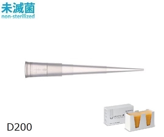 ダイヤモンドチップ リロードパック 未滅菌 D200（96x10ラック） 1セット（96本×10箱入）