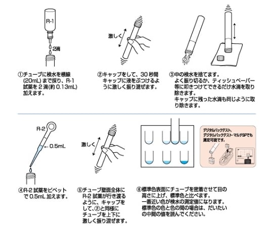 61-0088-90 陰イオン界面活性剤測定セットＷＡ－ＤＥＴ WA-DET