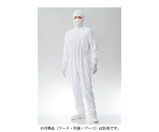 クリーンルーム用ツナギ服 白 LL