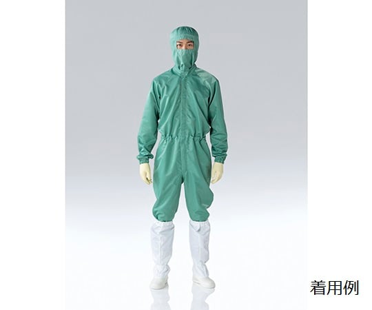 オートクレーブ滅菌対応ツナギ服　深緑　L