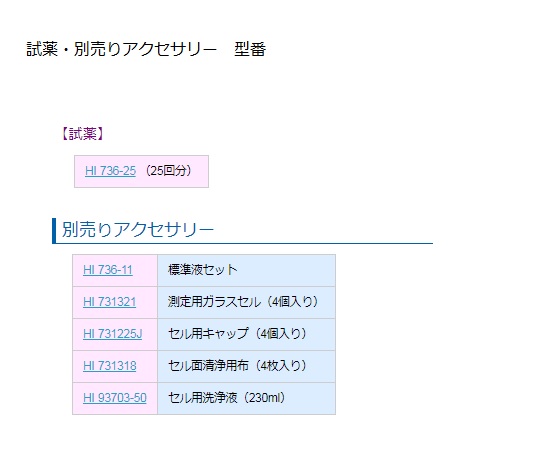 61-0116-05 デジタル吸光光度計 Checker HC（リンULR） HI736 【AXEL