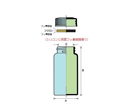 61-0143-67 FSスクリュー管瓶 透明 9.0ml No.3