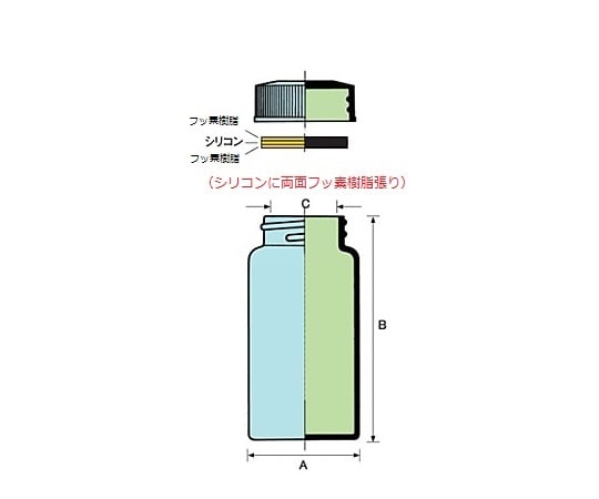 61-0143-67 FSスクリュー管瓶 透明 9.0ml No.3