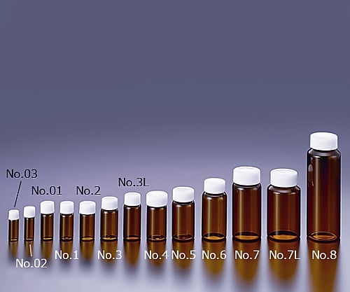 61-0144-40 TSスクリュー管瓶 褐色 6.0ml No.2