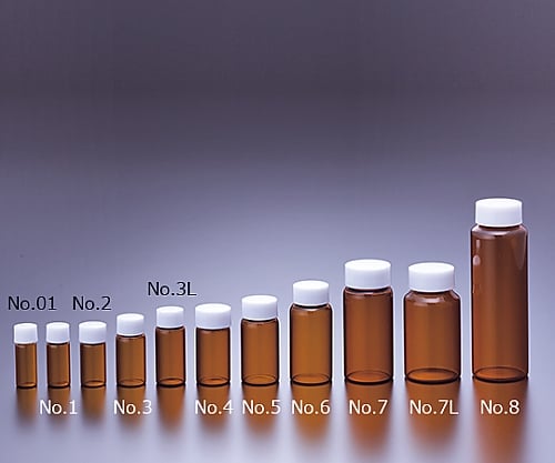 61-0144-79 FCスクリュー管 褐色 50入 50.0ml No.7