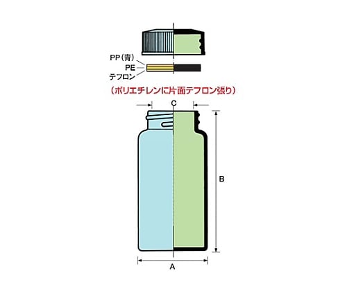 61-0144-97 TSスクリュー管 10.0ml 透明 No.3L