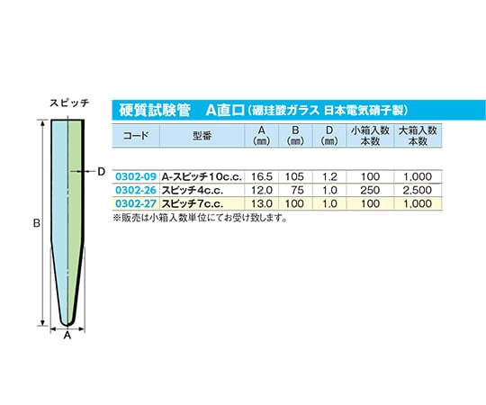 61-0147-31 試験管 スピッチ7c.c １００本