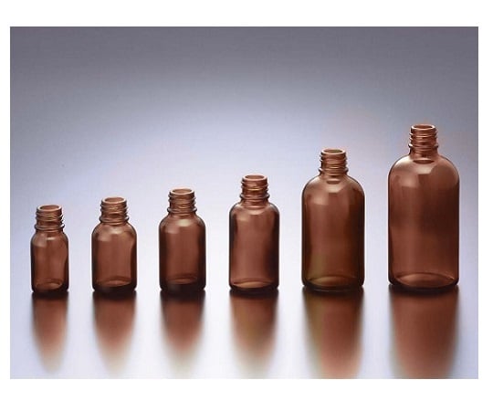 61-0151-54 細口規格瓶（褐色）LT-60 本体のみ 100本 【AXEL】 アズワン