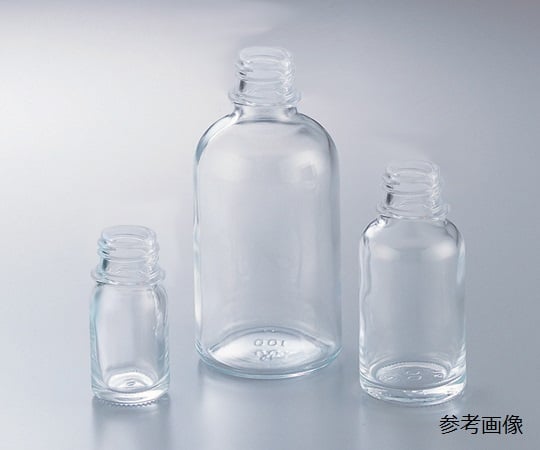 61-0151-64 細口規格瓶（透明）TK-20 本体のみ 100本 【AXEL】 アズワン