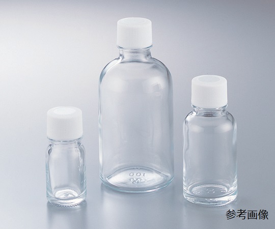 61-0151-64 細口規格瓶（透明）TK-20 本体のみ 100本 【AXEL】 アズワン