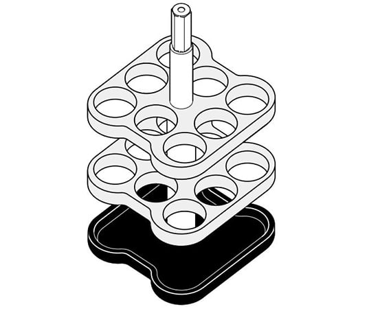 アダプター　9mL×8　A-4-38用　長方形バケット付き