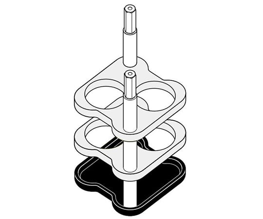 アダプター　25mL×2　A-4-38用　長方形バケット付き