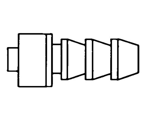 1/4in. HB to M Luer lock nickel/chrome plated 1/Pk 1PK XX3002564