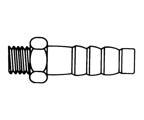 Hose adpt 1/4in. NPTM to 3/8in. ID 1/Pk 1ST