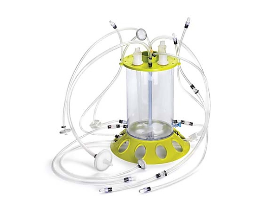 Single-use 3L stirred tank bioreactor （green）, 2/box 2×1ST 1箱（2個入）