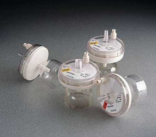 Gamma Compatible Millipak-60 Filter Unit 0.1μm 1/4in. HB/HB w/bell sterile; 2/pk 2×1ST