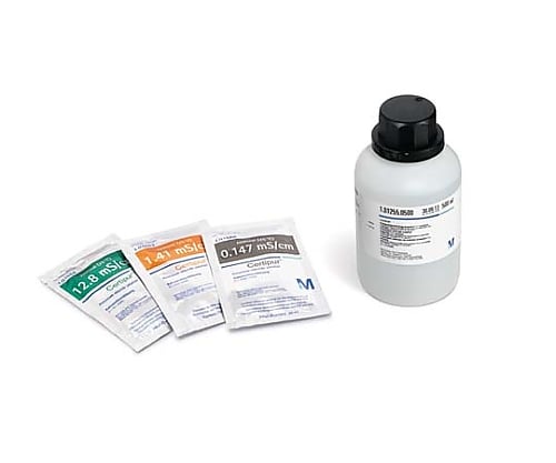 塩化カリウム溶液 (nominal 0.147 mS/cm) 導電率測定用参照液, NIST及びPTBにトレーサブル (c=0.001mol/L) サーティピュア(R) 101586 1ST