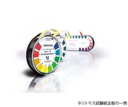 ｐH試験用リトマス試験紙 青 ロールタイプ(4.8 m)、カラースケール付き Reag. Ph Eur 109486 3Rolls