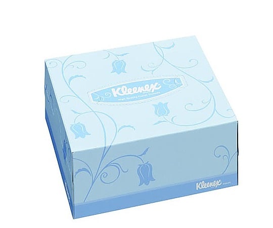 クリネックスティシュー　ハーフ　２枚重ね　２１４×２２２ｍｍ　５０組×９６箱