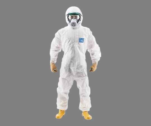 61-0476-68 使い捨て式全身化学防護服/マイクロガード1500/2XLサイズ