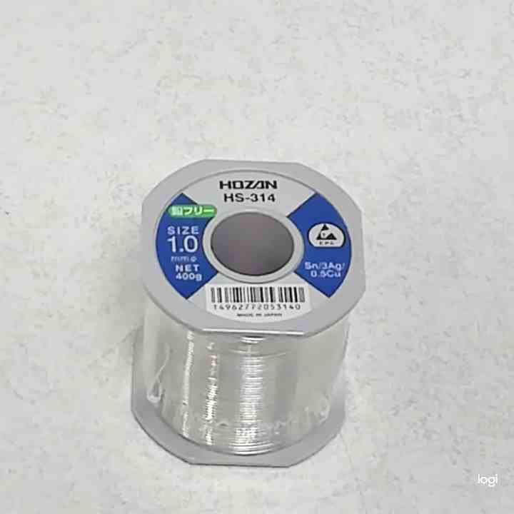 ＨＯＺＡＮ　鉛フリーハンダ　１．０ｍｍ／８００ｇ ホーザン（株） (HS-317) (298-4091) HOZAN(ホーザン) 鉛フリーハンダ 1.0mm⁄800g HS-317 - タンタン