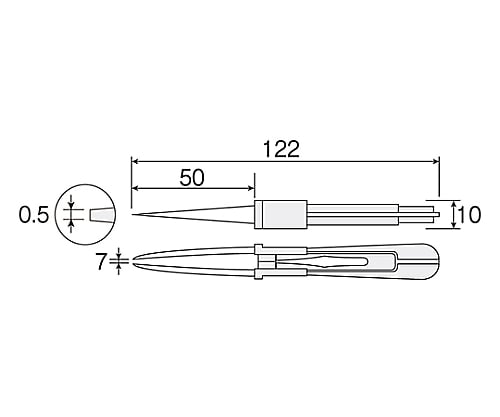 取扱を終了した商品です］セラミックピンセット P-890 61-0487-96