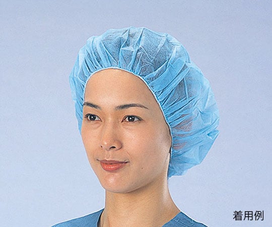 取扱を終了した商品です］サージカルキャップ 首紐タイプ ブルー