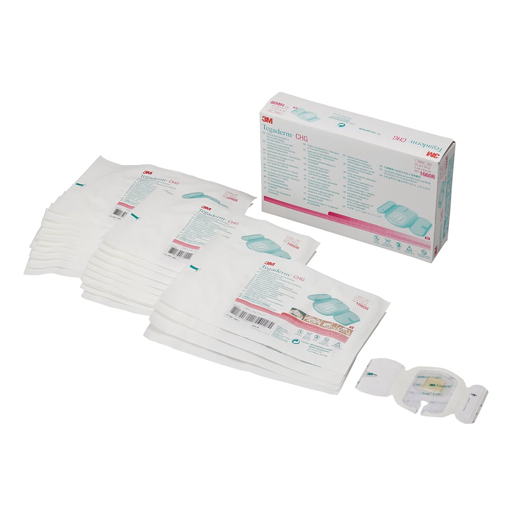 61-0502-21 テガダーム（TM） CHGドレッシング 7cm×8.5cm 1箱（25枚入