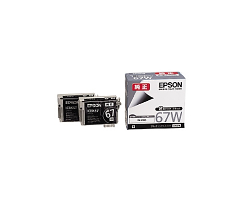 61-0512-15エプソン純正インクカートリッジブラック×２本ICBK67W