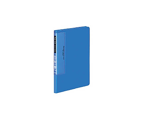 クリヤーブック（ウェーブカットポケット）　Ａ５縦　固定式２０枚ポケット　青 ラ-T562B