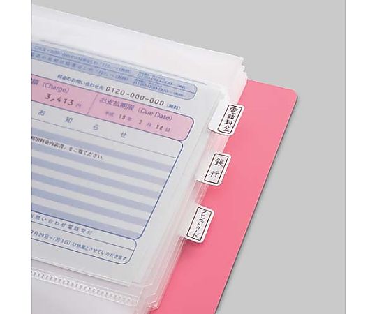 取扱を終了した商品です］61-0557-98 領収書＆明細ファイル A4縦 48