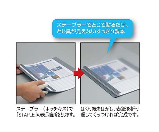 61-0564-65 レポートメーカー 100枚収容 A4縦 青 5冊 ｾﾎ-60B 【AXEL