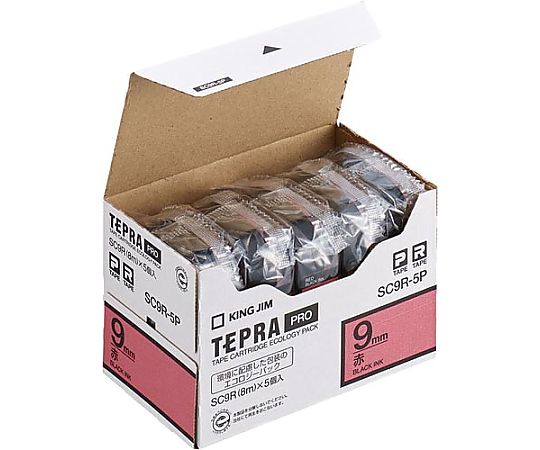 テプラ専用テープカートリッジ SC9シリーズ キングジム 【AXEL】 アズワン