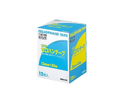 61-0612-29 セロハンテープ（お徳用Ｅパック） １２ｍｍ×３５ｍ １２巻入り T-SE12N