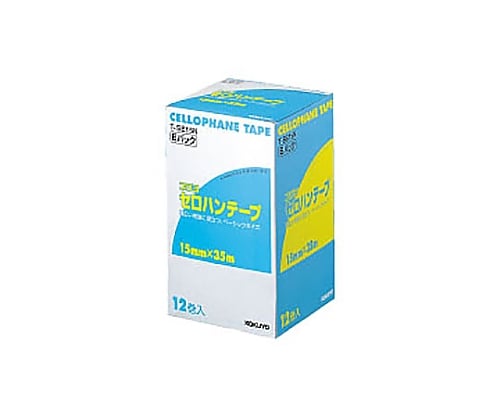 61-0612-30 セロハンテープ（お徳用Ｅパック） １５ｍｍ×３５ｍ １２巻入り T-SE15N