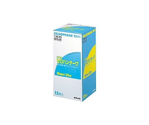 61-0612-31 セロハンテープ（お徳用Ｅパック） １８ｍｍ×３５ｍ １２巻入り T-SE18N