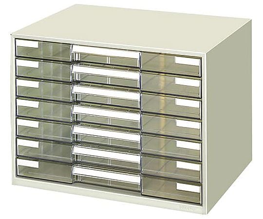 61-0621-93 レターケース透明プラスチック引き出しA3 7段 LC-YAG7M