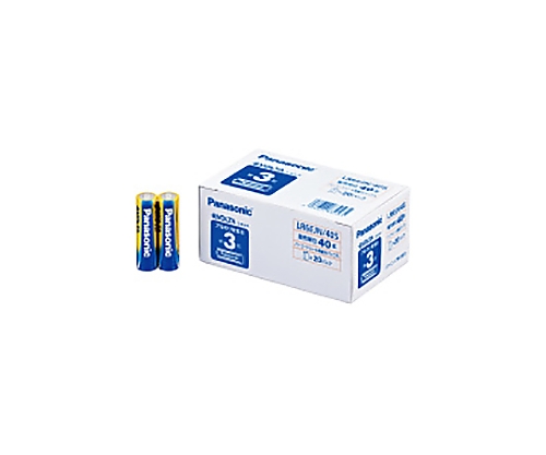 61-0737-16 アルカリ乾電池ＥＶＯＬＴＡ業務用パック 単３形 ４０本入 LR6EJN/40S
