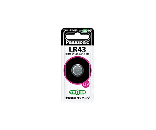 61-0737-72 乾電池 ボタン電池 アルカリ ＬＲ４３ LR43P