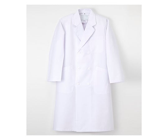 男子ダブル診察衣 ホワイト S