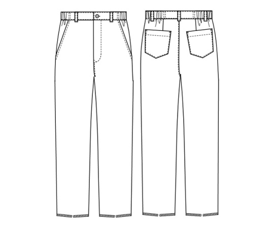 男子パンツ ネイビー L