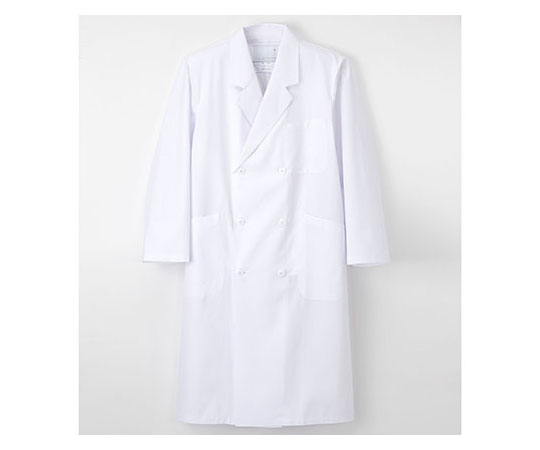 男子ダブル診察衣 ホワイト M