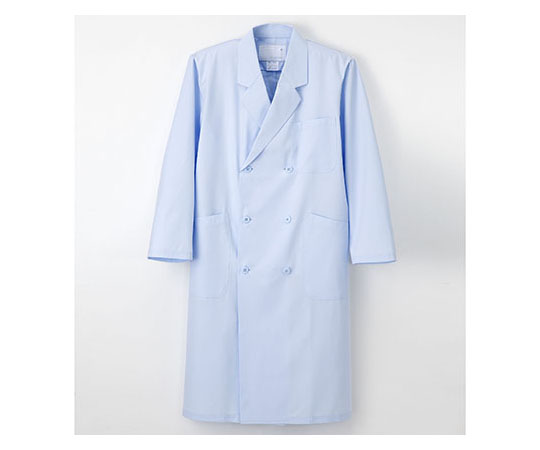 男子ダブル診察衣 ブルー M