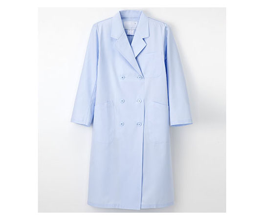 女子ダブル診察衣 ブルー M