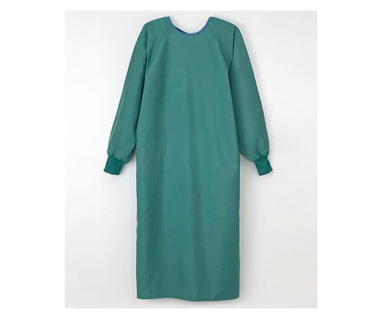 手術ガウン(左ひも止め式) グリーン LL