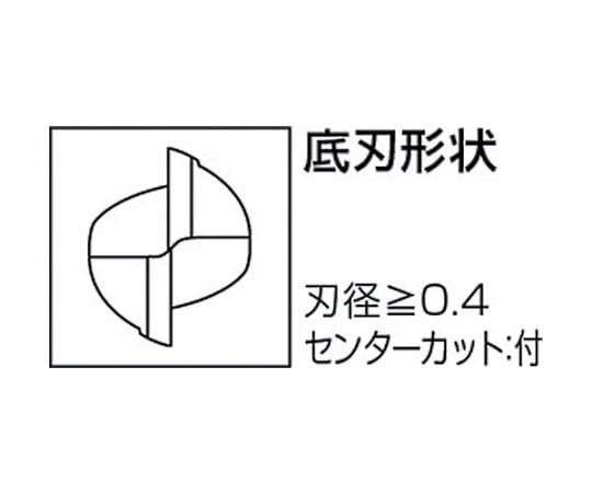 61-1257-36 2枚刃エムスター 超硬ロングネックスクエアエンドミル6mm 