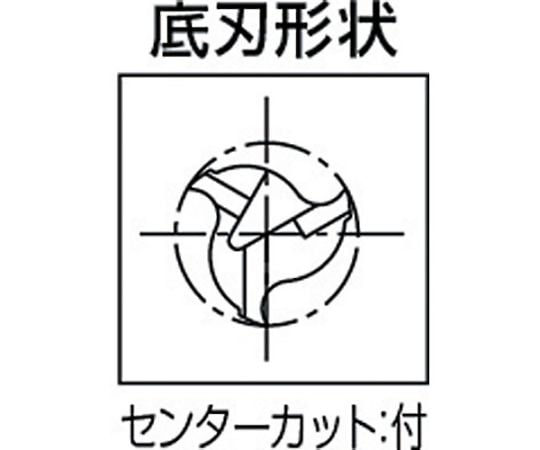 アルミ加工用ソリッドスクエアエンドミル（3枚刃・レギュラー刃長・ロングスリムシャンク） 8.0mm　AL-SEES3080-LS