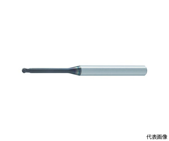 2枚刃エムエスプラスロングネック 超硬ボールエンドミル0.1mm
