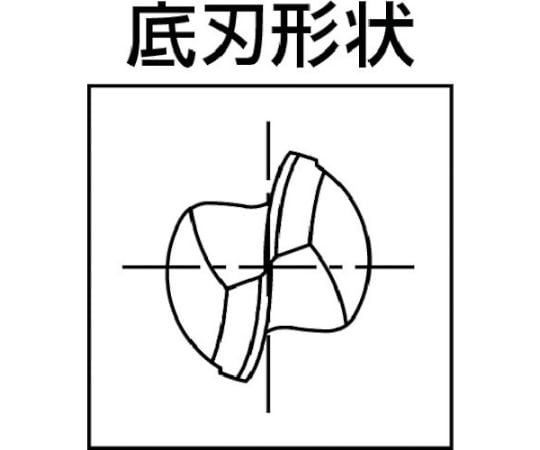 61-1290-38 超硬ボールエンドミル WXLコート2刃（深リブボール形